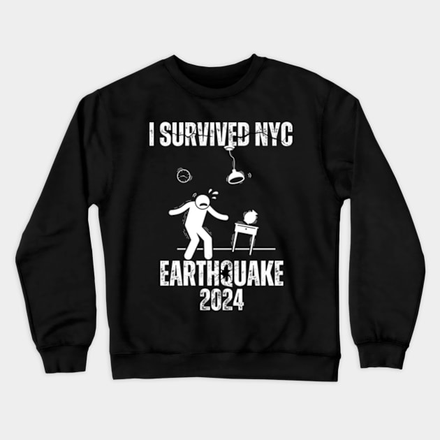 I-Survived-The-NYC-Earthquake Crewneck Sweatshirt by Alexa